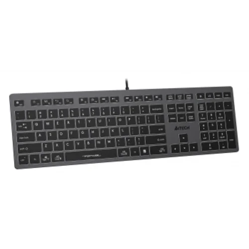 Клавиатура A4Tech Fstyler FX60 серый USB slim LED (FX60 GREY / WHITE) Клавиатура A4Tech Fstyler FX60 серый USB slim LED (FX60 GREY / WHITE)